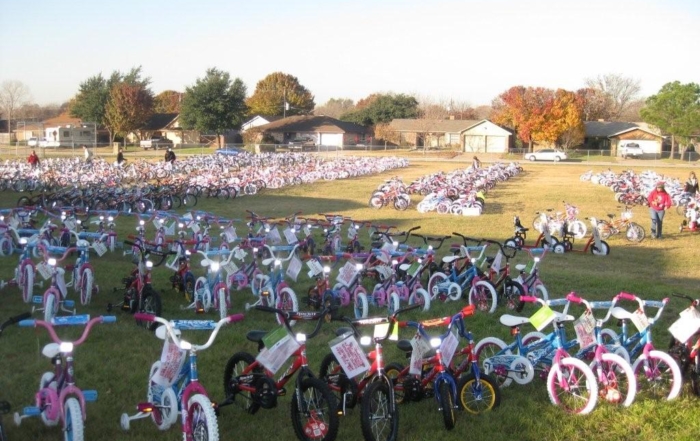 Kids Christmas bikes